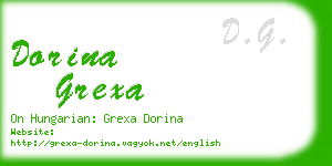 dorina grexa business card